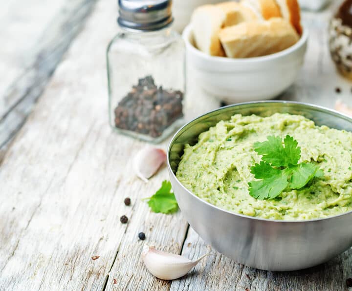 Avocado Cilantro Lime Hummus