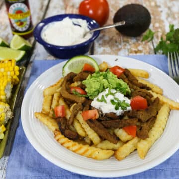 Vegan Carne Asada fries