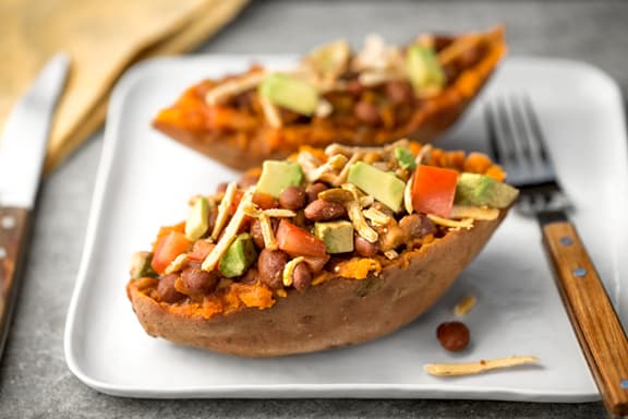 Amy's Chili-Stuffed Sweet Potato