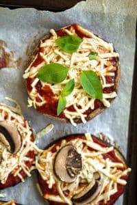 pizza on vegetables