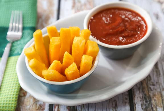 Easy Baked Polenta fries