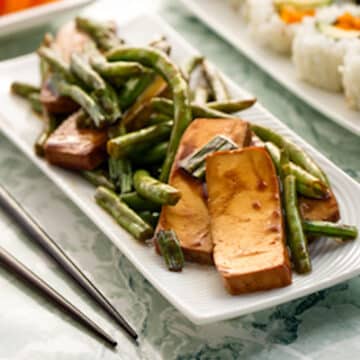 Effortless Tofu and Green Beans Teriyaki recipe