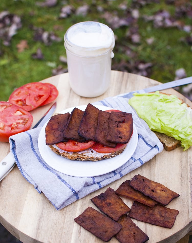 tofu bacon vegan blt