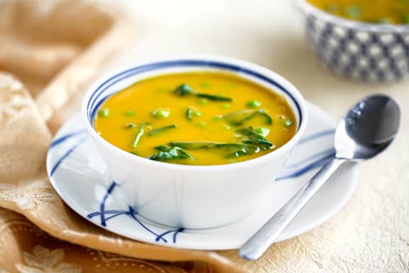 Shortcut vegan butternut squash soup