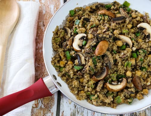 Cauliflower Fried Rice with Mushrooms 