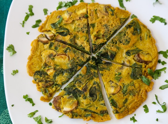 Vegan Chickpea flour fritatta