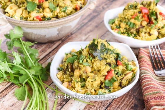 Indian Cauliflower Rice Bowl