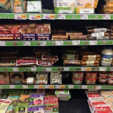 vegan substitutions in supermarket