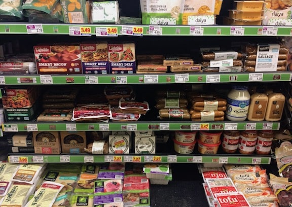 vegan substitutions in supermarket