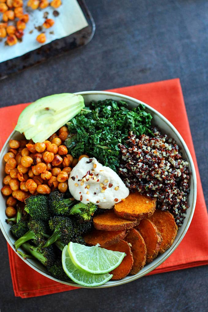 roasted veggie quinoa bowl vegan gluten free