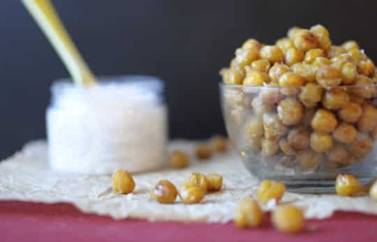 Pampered Vegan's Salt and vinegar chickpea bites