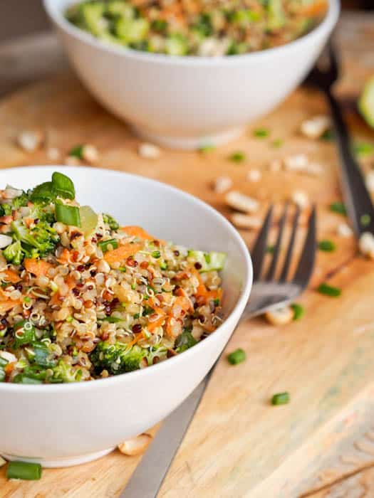 thai veggie quinoa bowl recipe