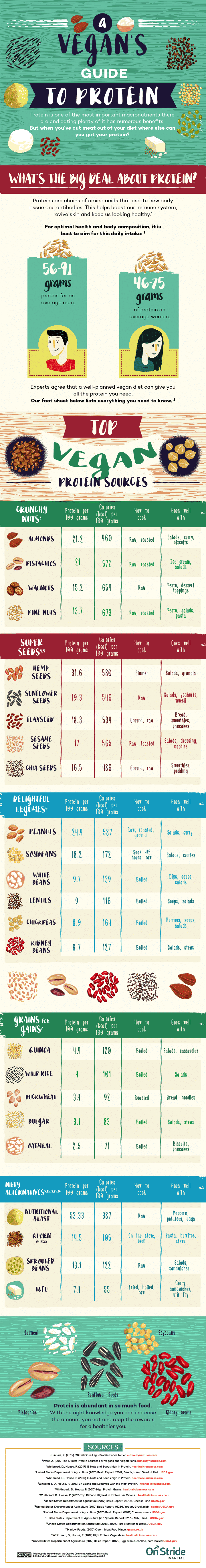 Plant Based Protein Sources Chart