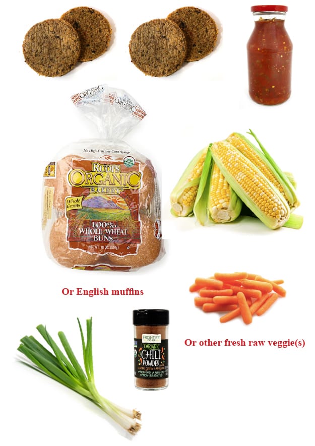 Vegan Sloppy Joes dinner ingredients