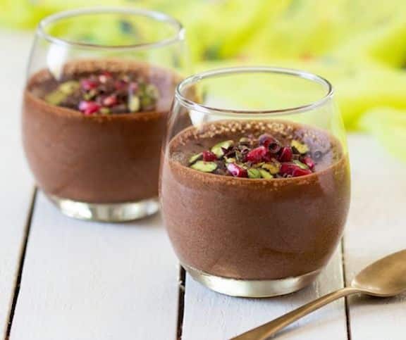 Vegan chocolate mousse with aquafaba from Lazy Cat Kitchen