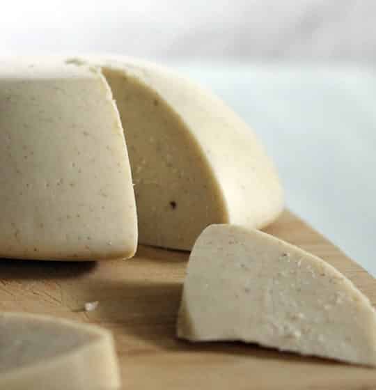 aquafaba mozzarella cheese from Avocados and Ales