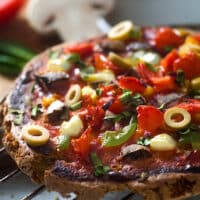 Gluten-free quinoa pizza crust