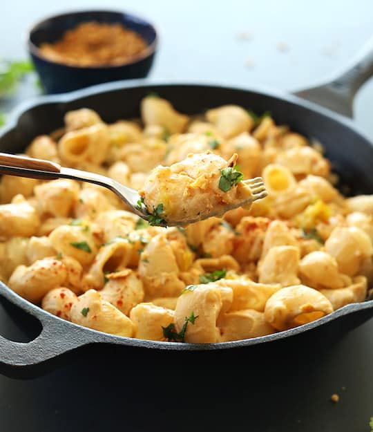 Minimalist Baker's Green Chili Vegan Mac and Cheese