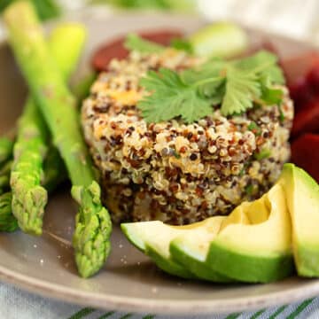 Salsa Verde Quinoa dinner - Vegan Food Hacks