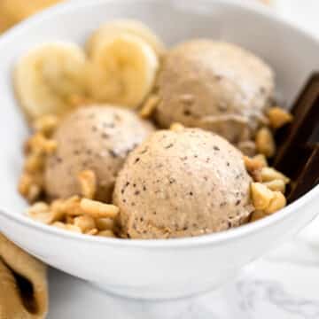 Banana peanut butter chocolate ice cream