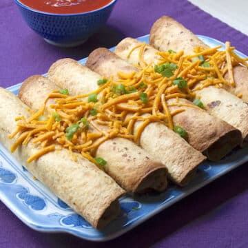 Beany Jackfruit Taquitos