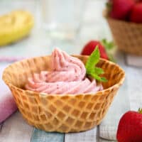 Frozen Banana Strawberry ice cream