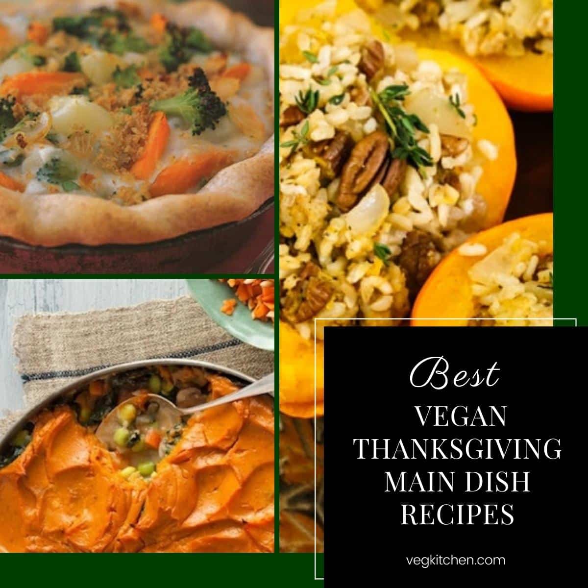 best vegan Thanksgiving main dish recipes