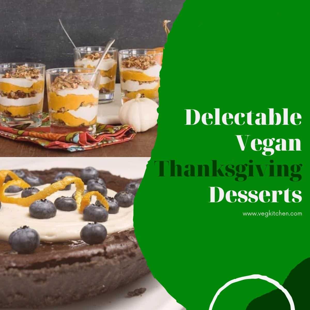 vegan Thanksgiving dessert recipes.