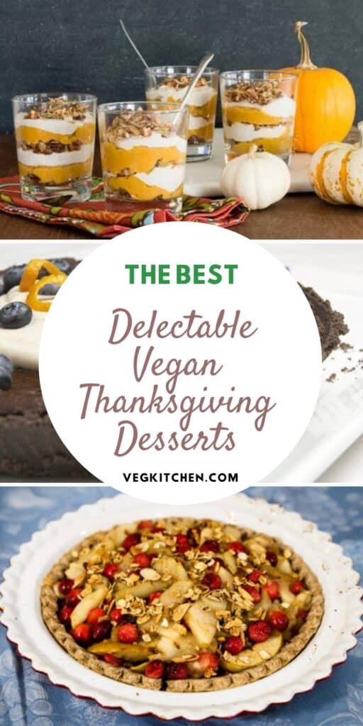 vegan Thanksgiving dessert recipes.