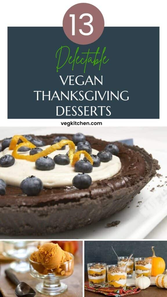 vegan Thanksgiving dessert recipes.