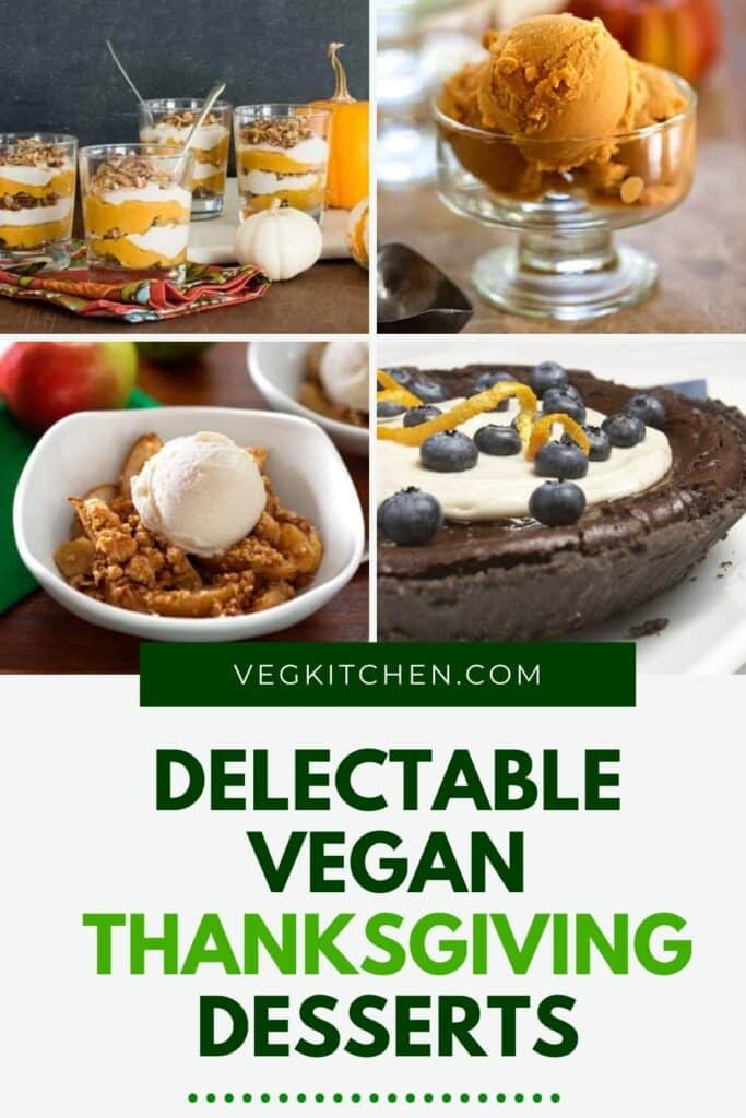 vegan Thanksgiving dessert recipes.
