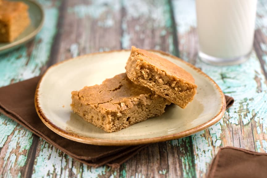 Vegan Blondies with butterscotch