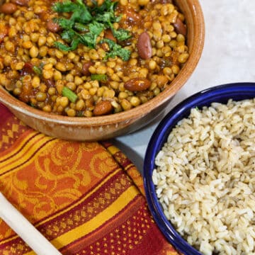 Lentil and Kidney Bean curry