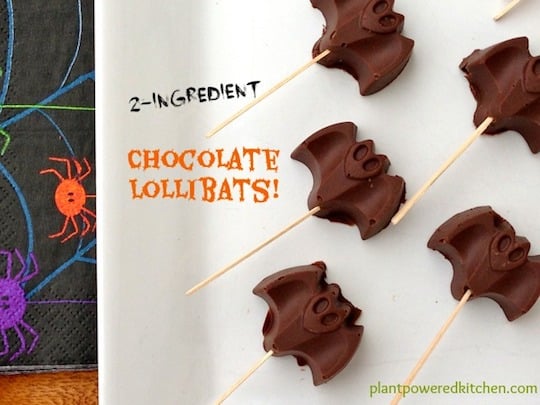 Dreena Burtons chocolate bat lollipops