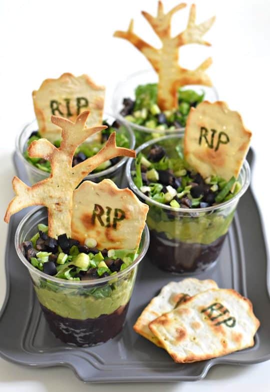 Graveyard Taco Cups from Forks and Beans