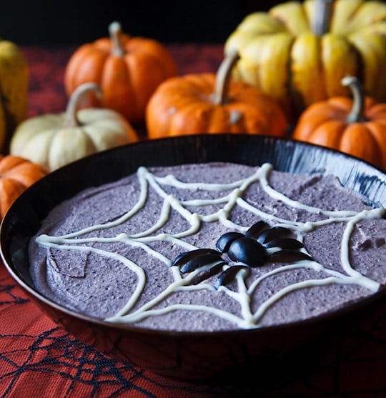 Spooky Black Bean Hummus from Fat-Free Vegan Kitchen