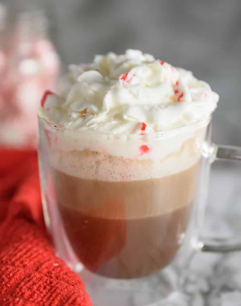 vegan peppermint chocolatte