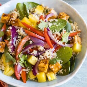 Hawaiian Tofu Bowl from the Simply Vegan Cookbook