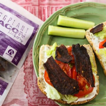 Eggplant bacon sandwiches