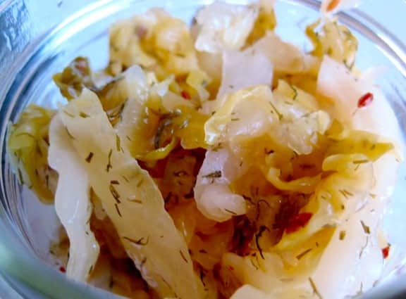 Dill and Caraway Sauerkraut from Critical Mas