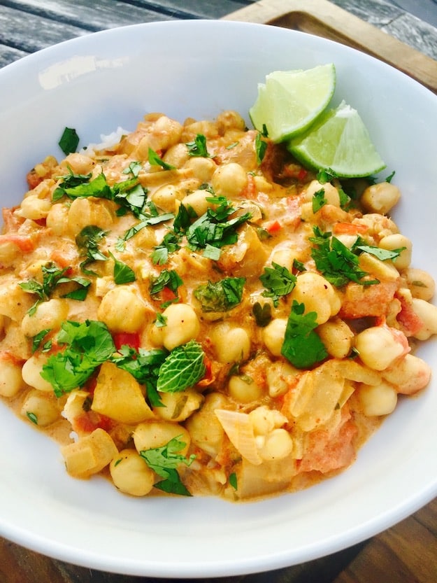 chickpea and vegetable curry