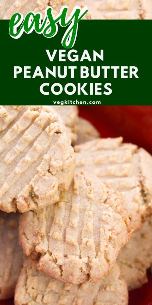 vegan peanut butter cookies