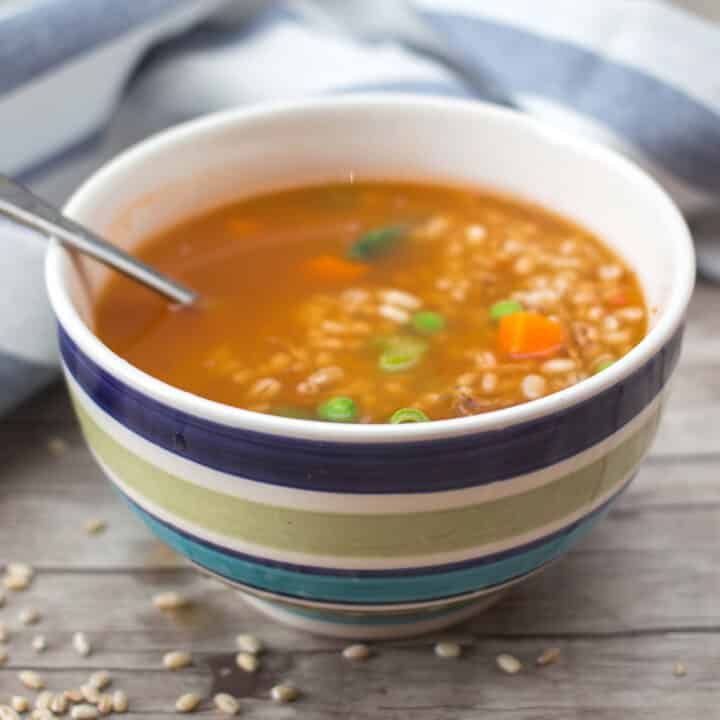 Vegetable and Barley Soup - Seasonal Vegetable Soup - VegKitchen