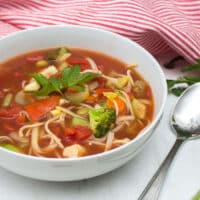Vegan "Vegetable" Noodle Soup