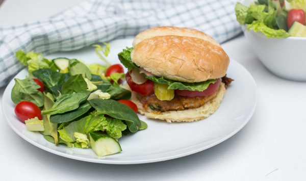 Chickpea and Sweet Potato Burger