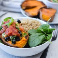 Vegan Mexican Stuffed Sweet Potato