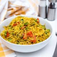 Spicy Vegan Singapore Noodles