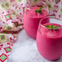 Raspberry and Tofu Smoothies