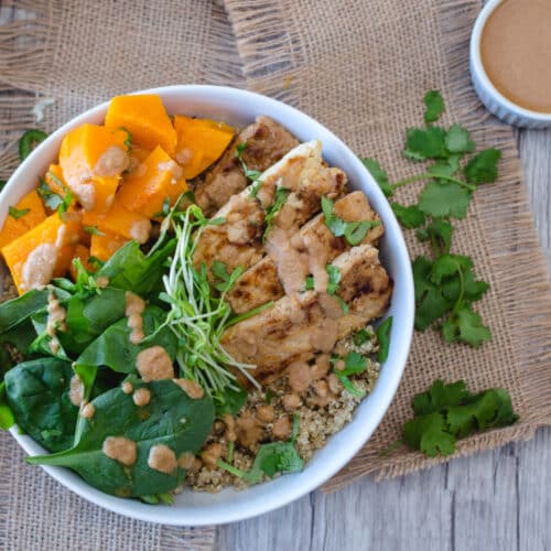 Tempeh Buddha Bowl with Squash VegKitchen