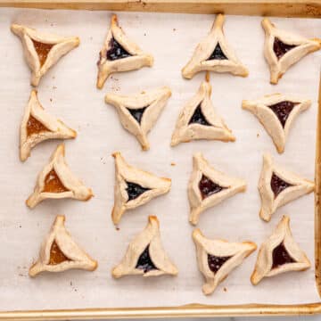 vegan hamantaschen - traditional cookies